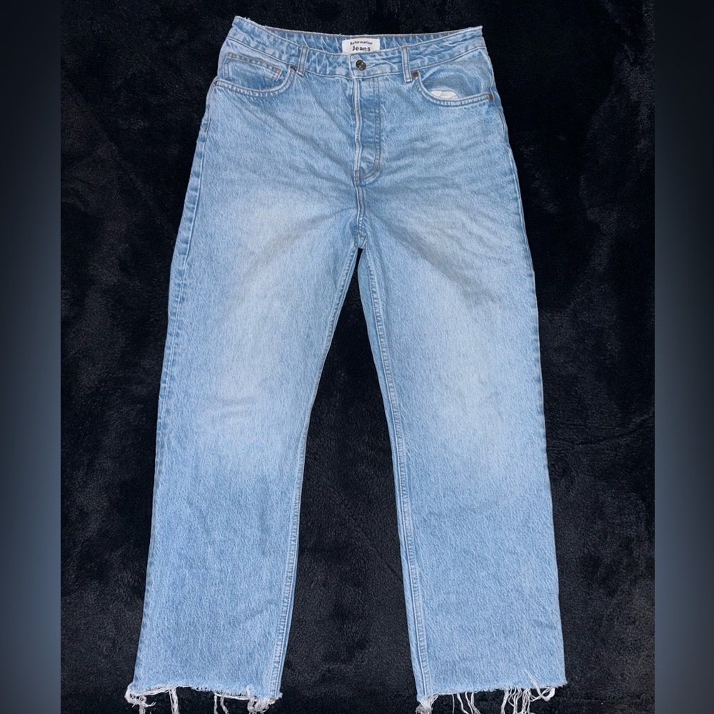 Reformation Cynthia High Rise Straight Jeans Blue Size 30